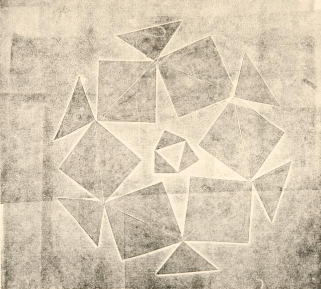 Kartondruck - Geometrische Formen