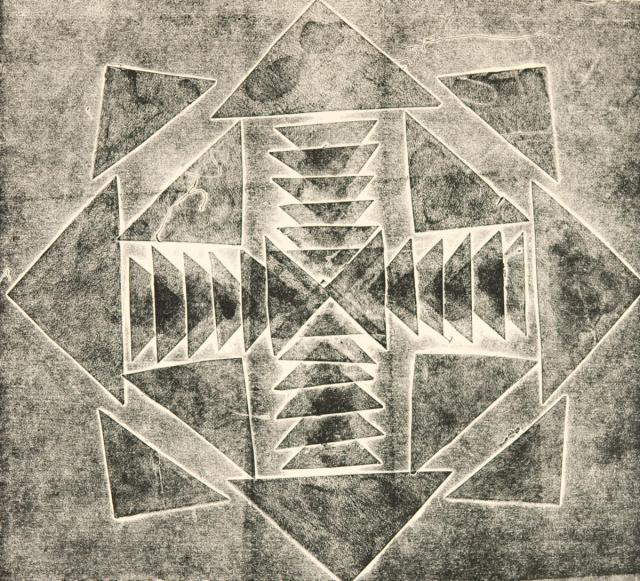 Kartondruck - Geometrische Formen