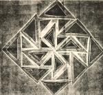 Kartondruck - Geometrische Formen