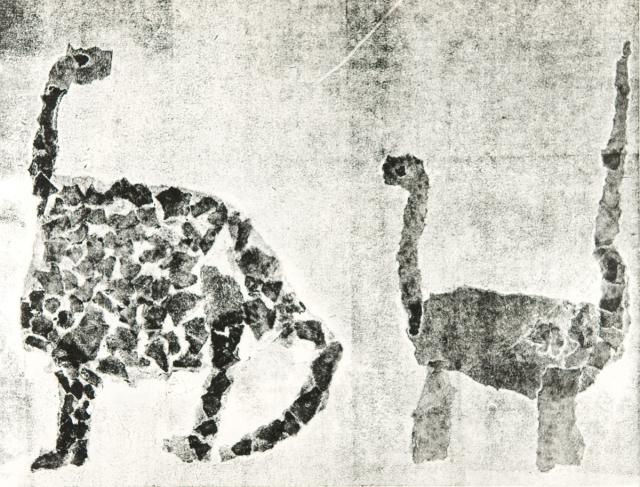 Papierdruck - Schuppentiere