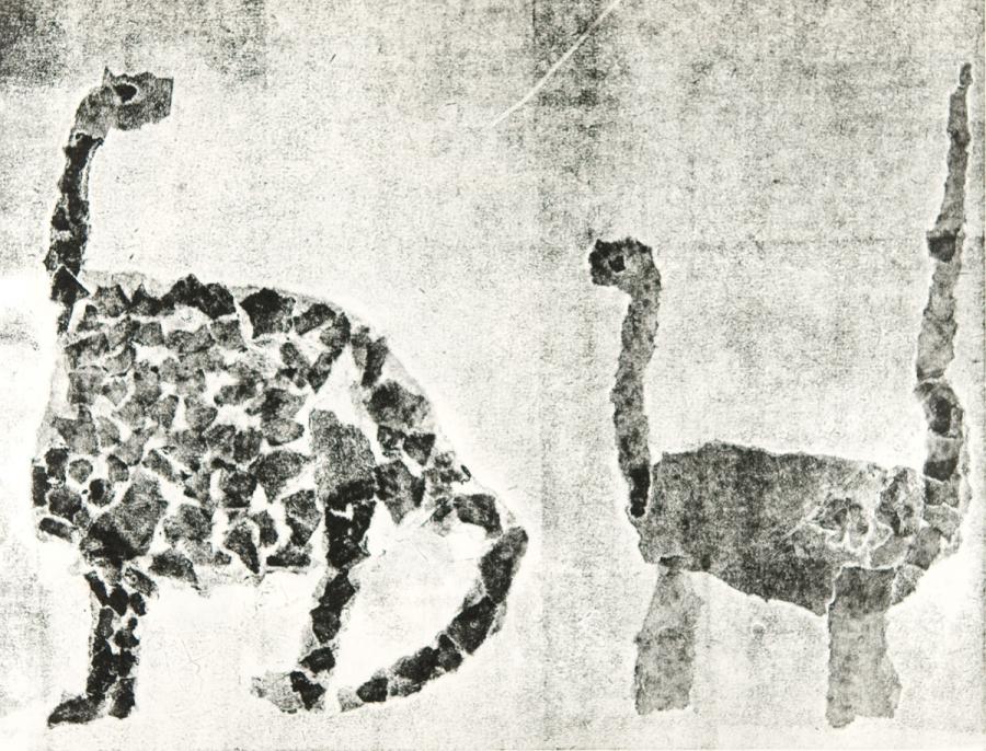 Papierdruck - Schuppentiere