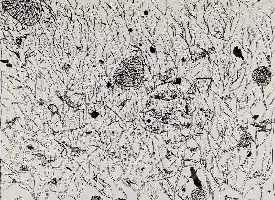 Was ist denn in der Hecke los?