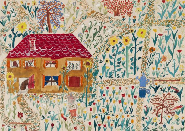 Haus im Blumengarten