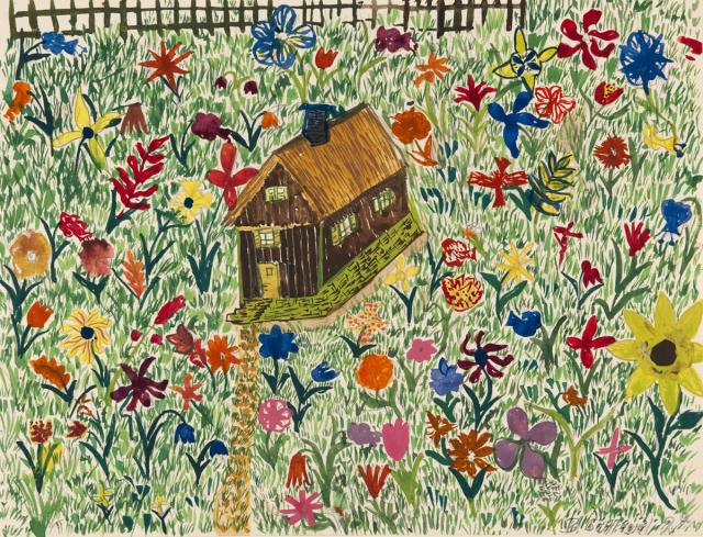 Haus im Blumengarten